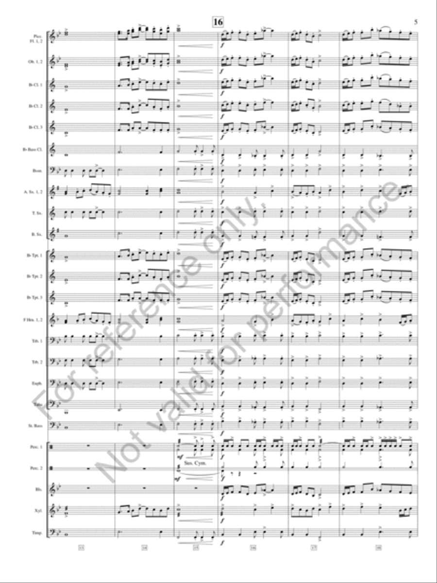 On The Shore of Baffin Bay Concert Band scores gallery preview page 6