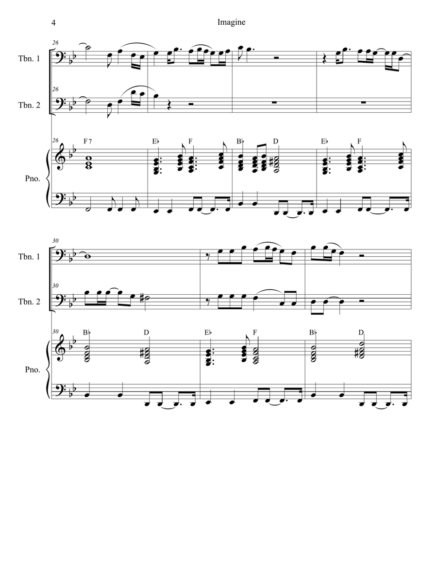 Imagine Trombone Duet scores gallery preview page 4