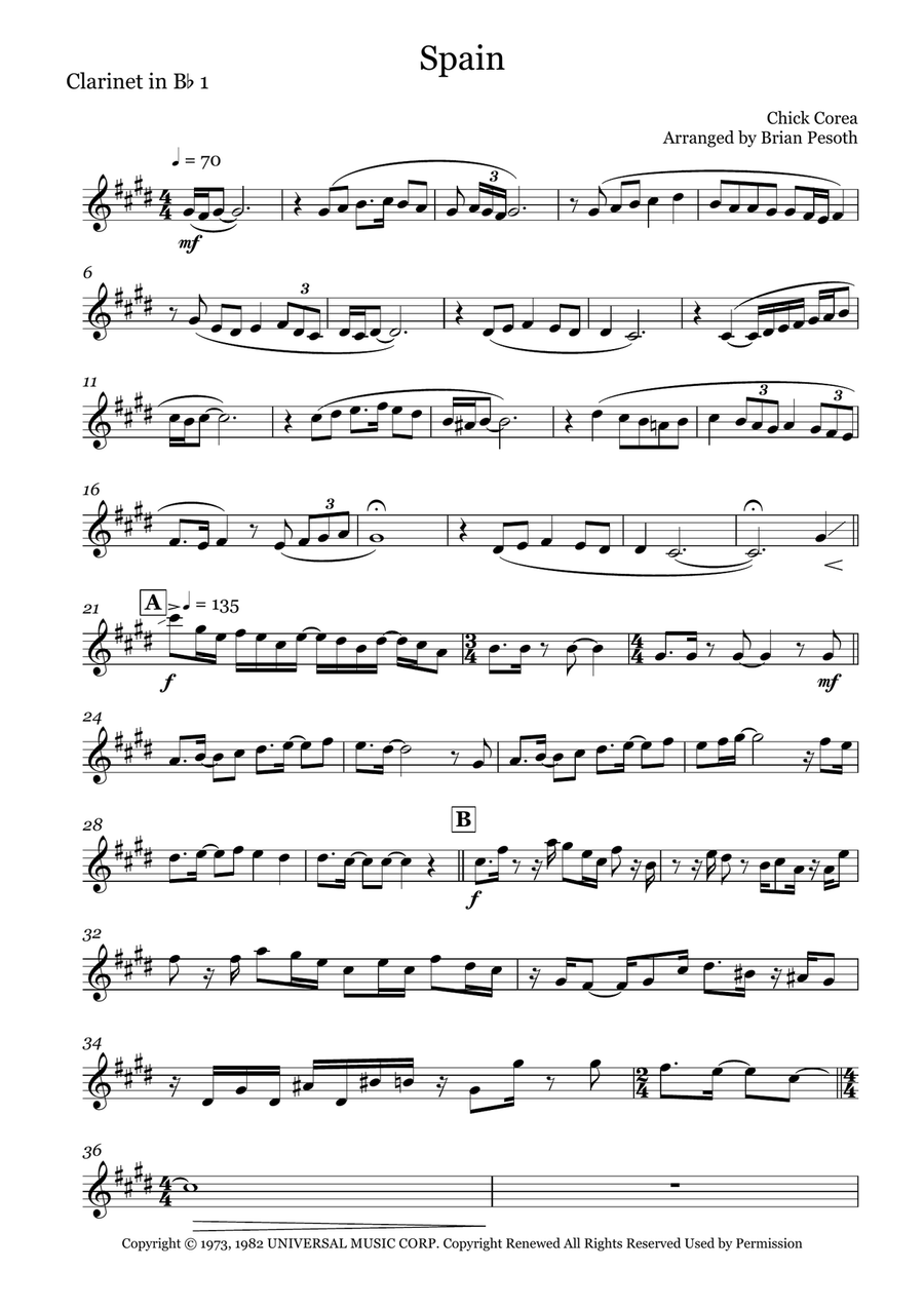 Spain Spain Woodwind Quartet scores gallery preview page 6