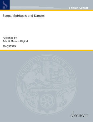 Book cover for Songs, Spirituals and Dances