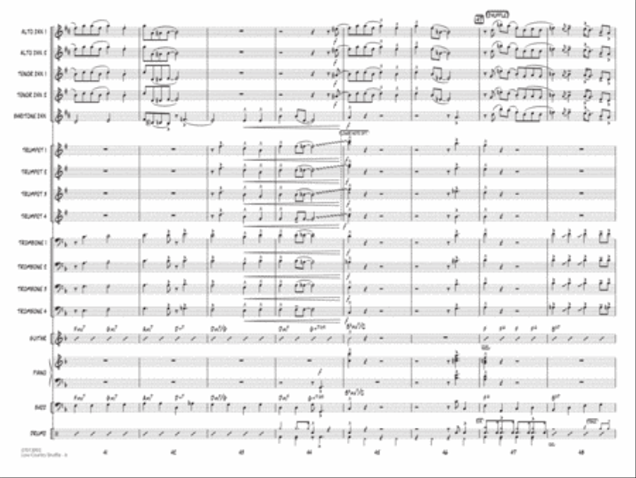 Low Country Shuffle - Conductor Score (Full Score) Jazz Ensemble scores gallery preview page 6
