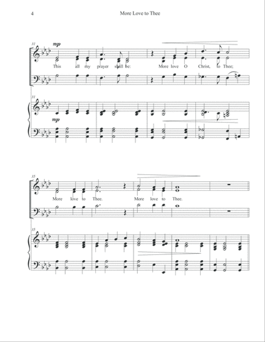 More Love to Thee More Love to Thee 3-Part scores gallery preview page 5