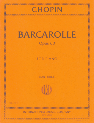 Book cover for Barcarolle, Opus 60