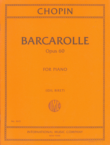 Barcarolle, Opus 60