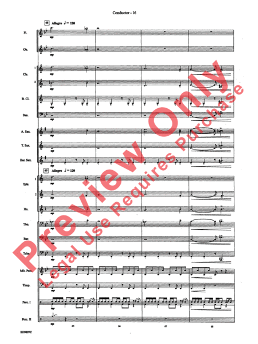 Fields of Kent Concert Band scores gallery preview page 18