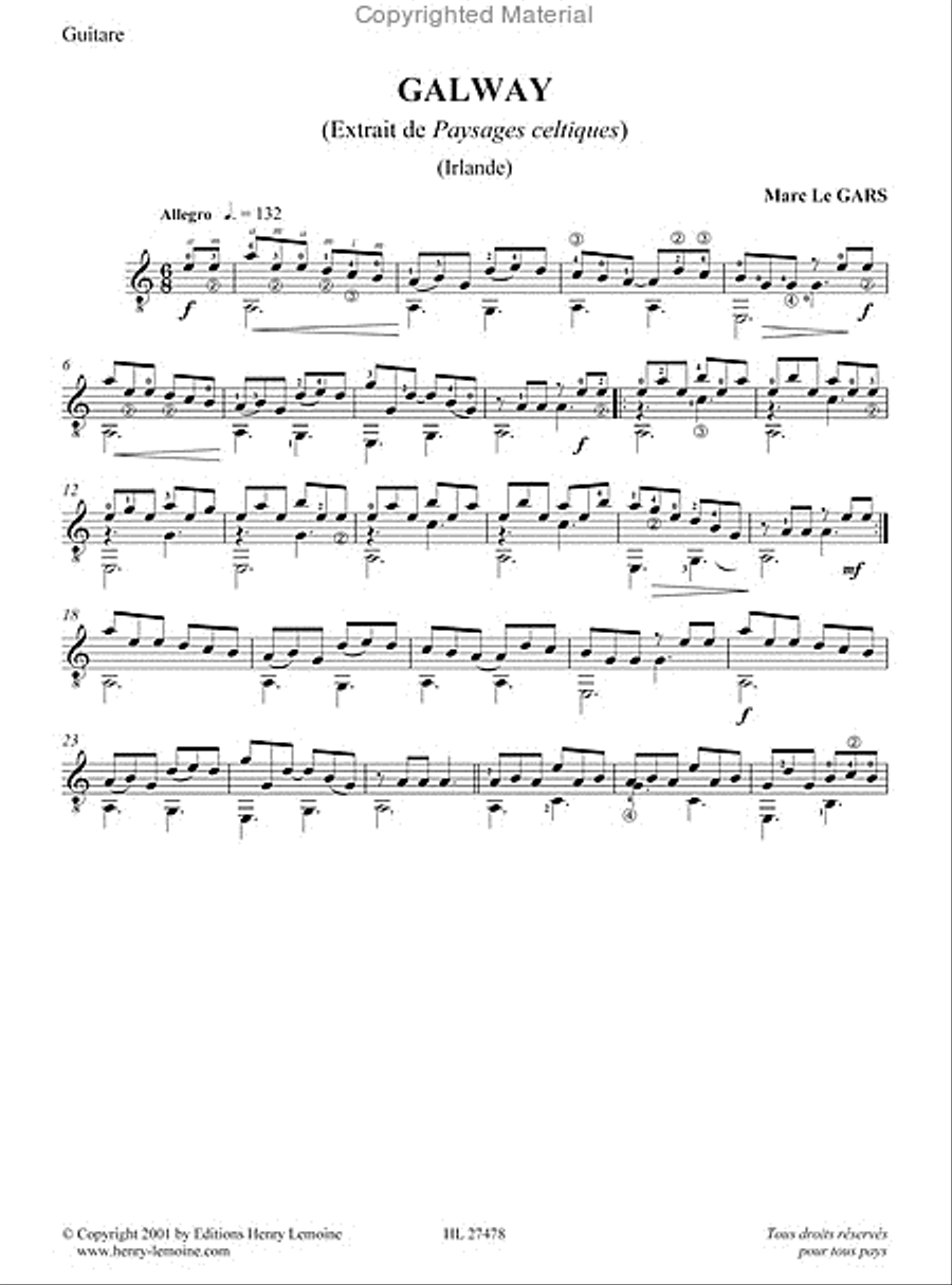 Paysages Celtiques - Volume 1 Acoustic Guitar scores gallery preview page 12
