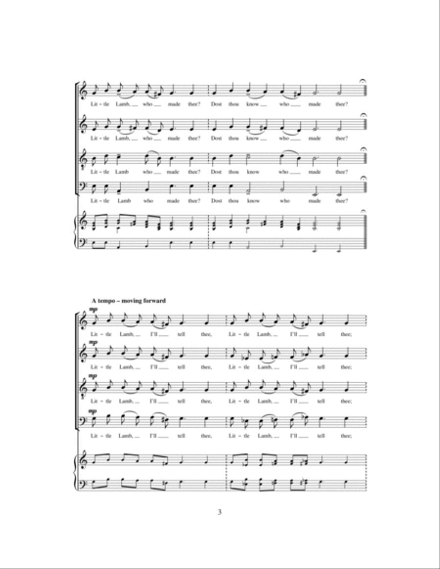 The Lamb The Lamb Choir scores gallery preview page 3
