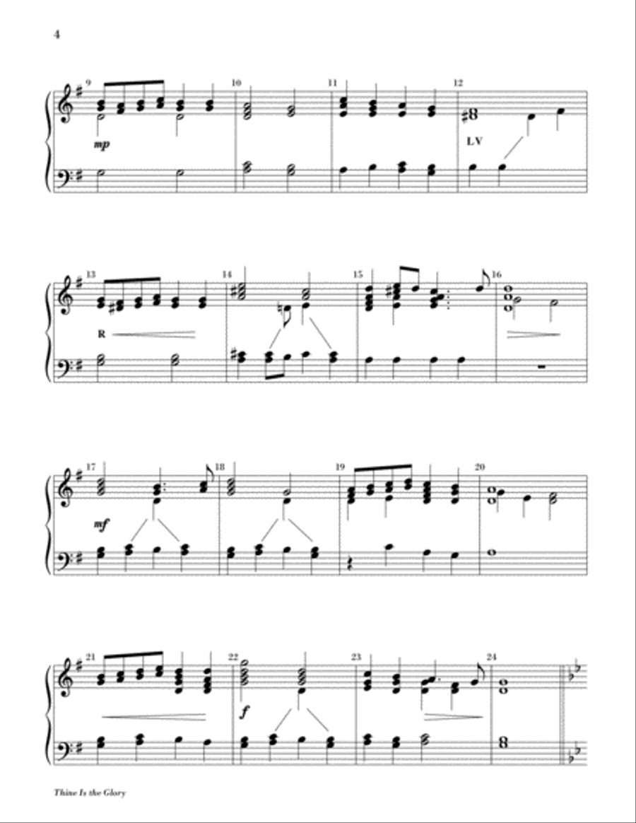 Thine Is the Glory 2-Octaves scores gallery preview page 3