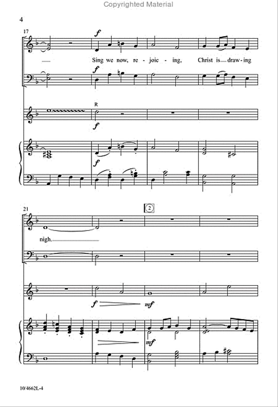 Advent Noel 4-Part scores gallery preview page 4
