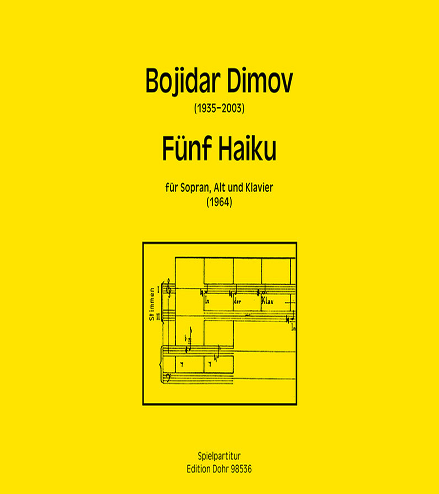 Fünf Haiku für Sopran, Alt und Klavier (1964) Piano scores gallery preview page 1