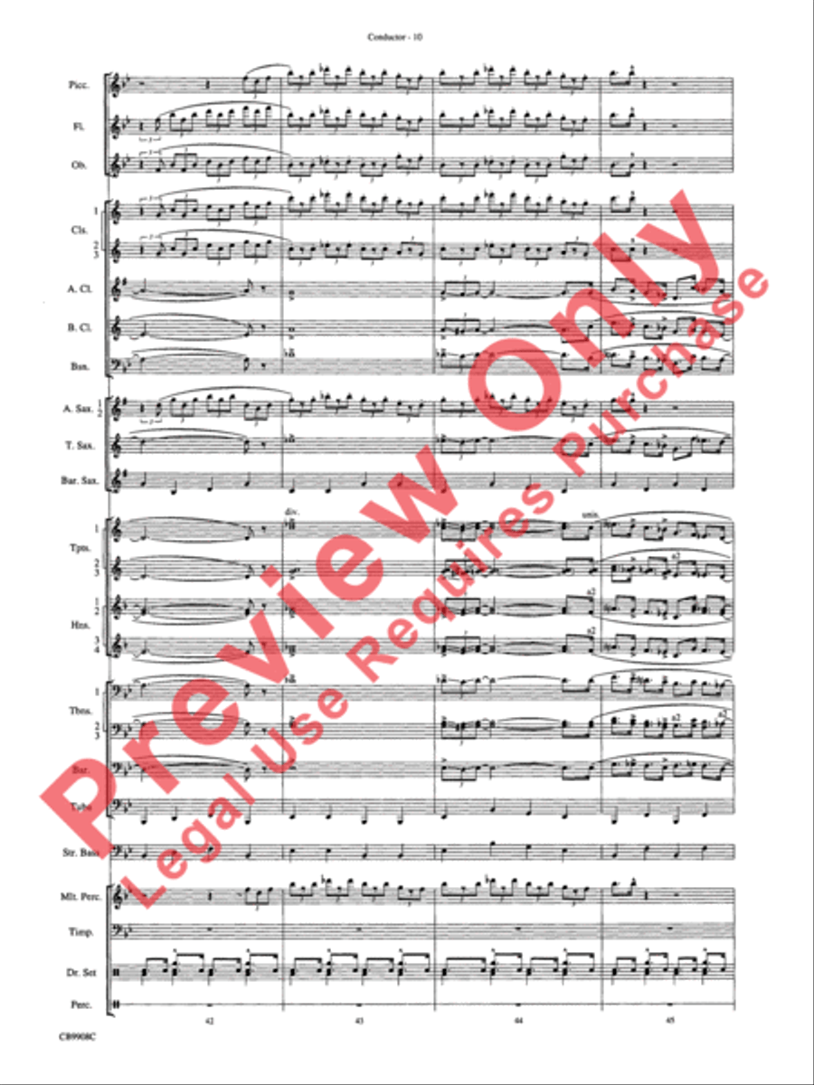 Swing's the Thing Concert Band scores gallery preview page 13