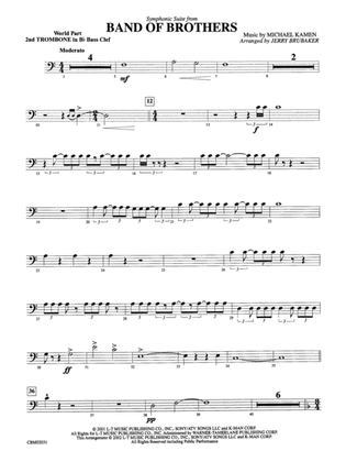 Band of Brothers, Symphonic Suite from: WP 2nd B-flat Trombone B.C.
