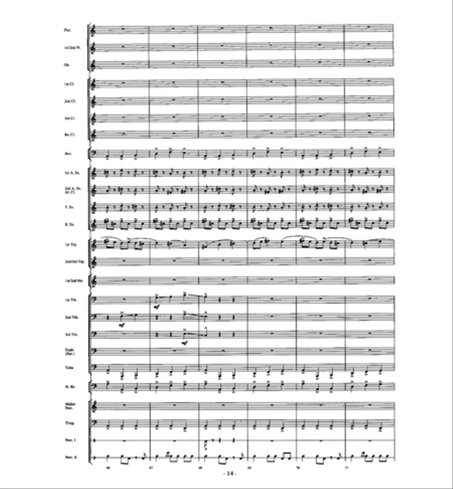 Agua's Whelm Agua's Whelm Concert Band scores gallery preview page 13