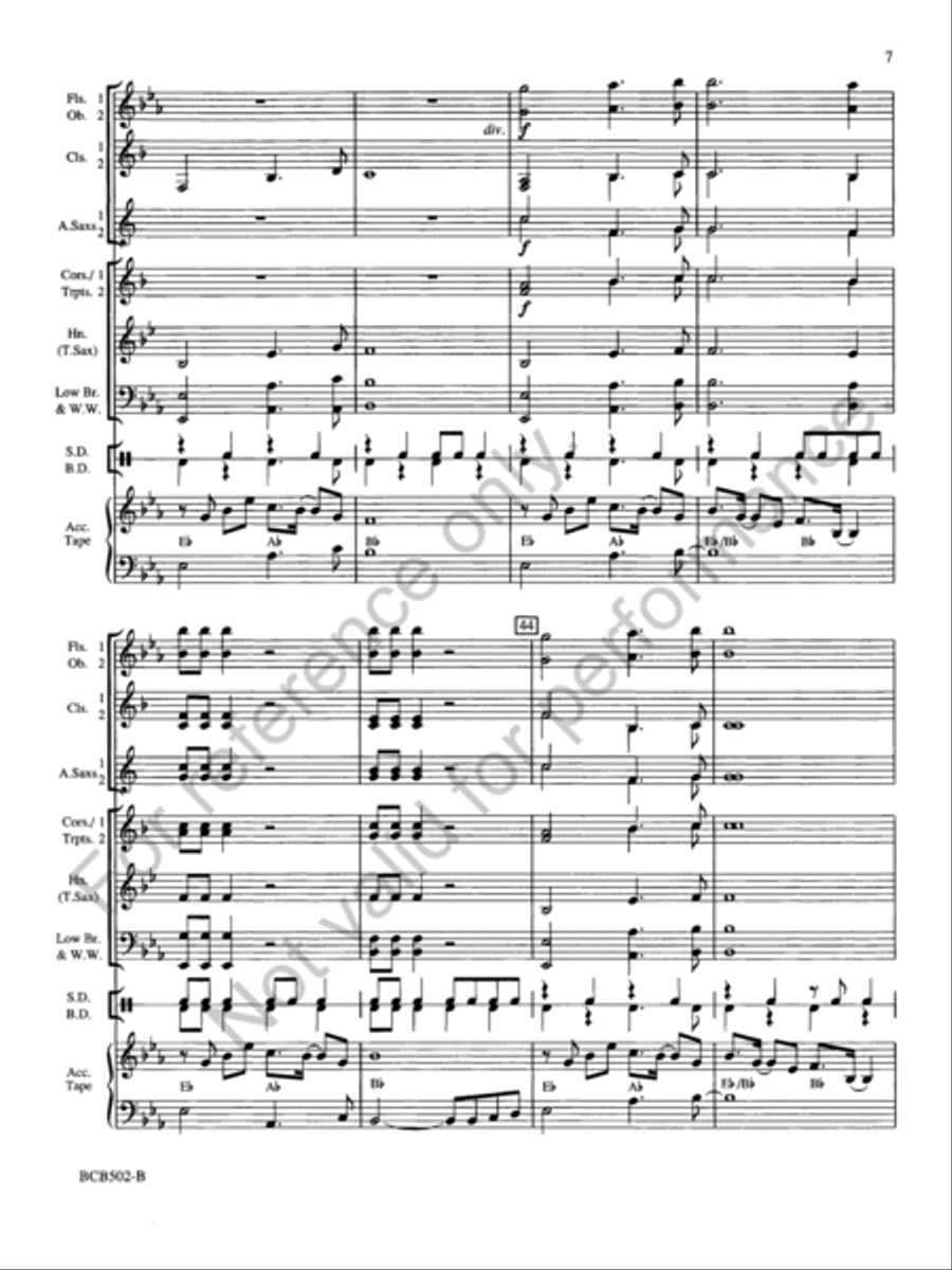 Hoedown Concert Band scores gallery preview page 7