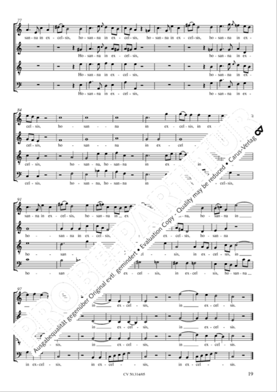 Missa Sancti Joannis Nepomuceni 4-Part scores gallery preview page 20