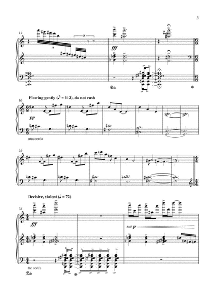 Carson Cooman: Fourth Piano Sonata Piano Solo scores gallery preview page 3