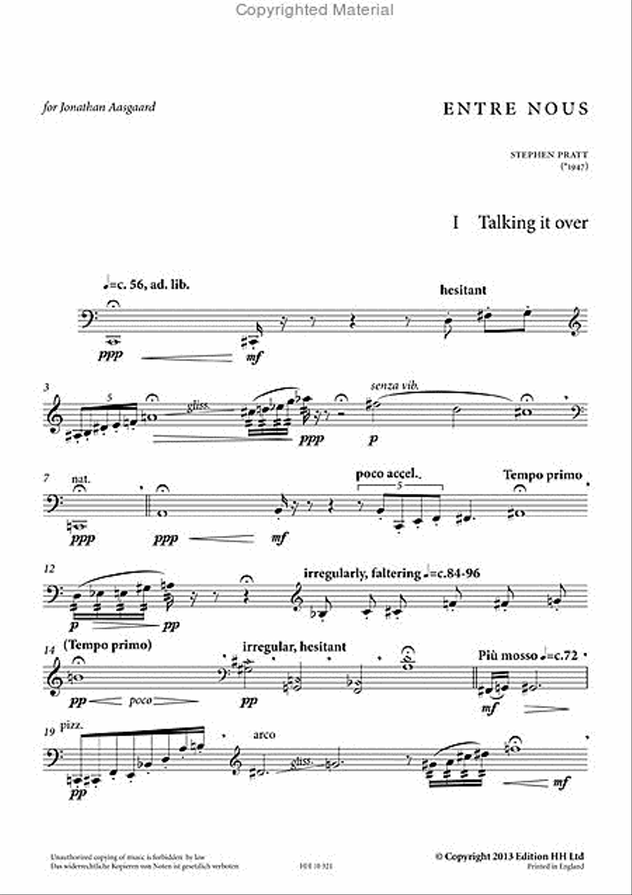 Entre Nous Cello Solo scores gallery preview page 2