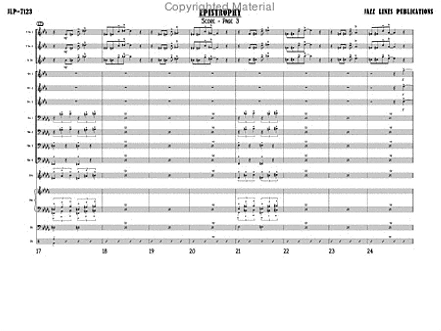 Epistrophy Big Band scores gallery preview page 6
