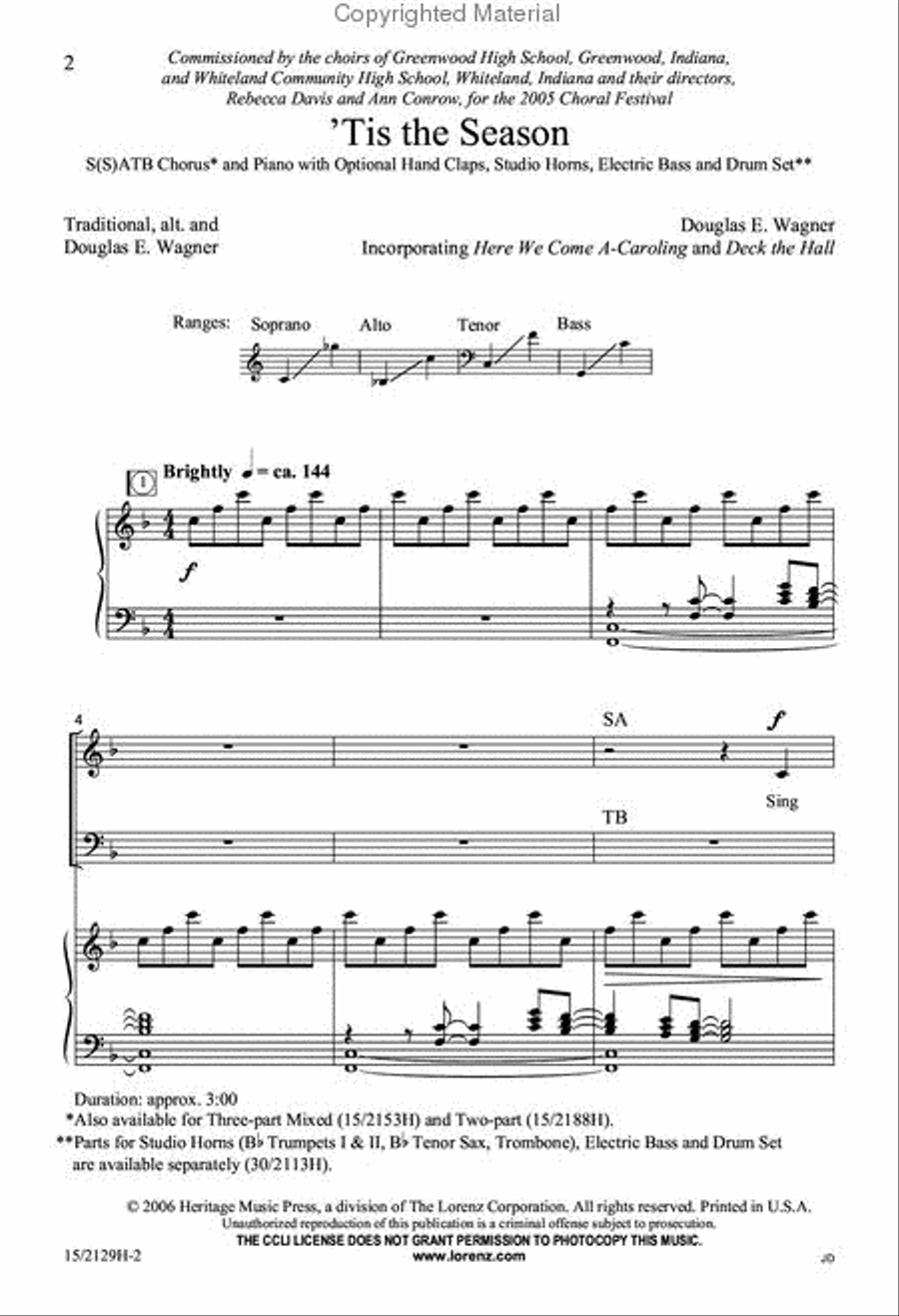 'Tis the Season SSATB scores gallery preview page 2