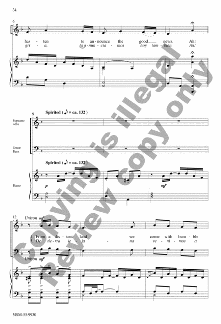 O Lord of Light: Nine Two-Part Mixed Anthems for the Church Year 2-Part scores gallery preview page 15