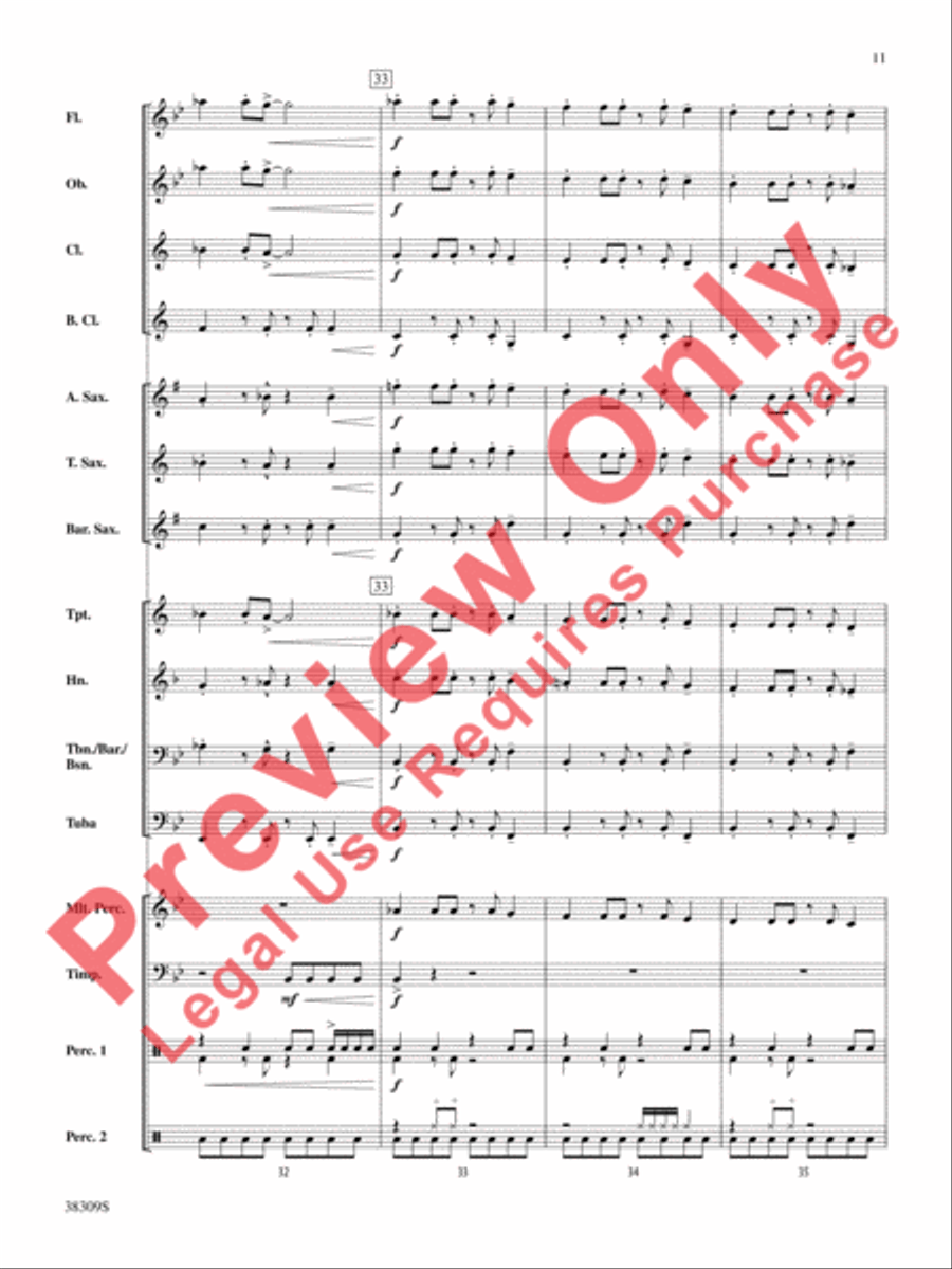 Dune Buggy Concert Band scores gallery preview page 11