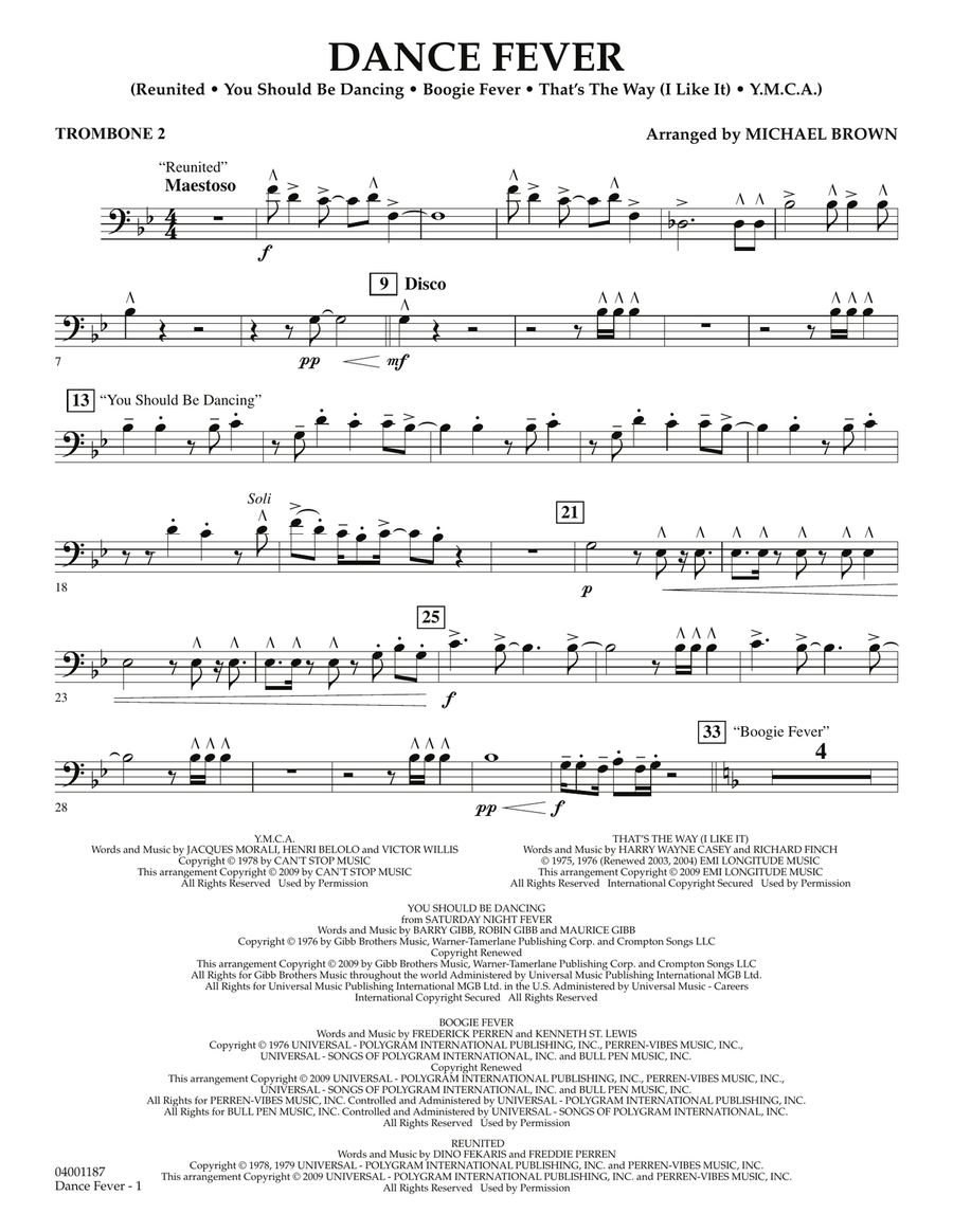 Dance Fever - Trombone 2