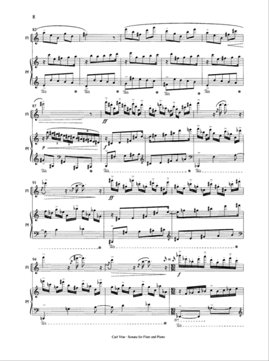 Flute Sonata Small Ensemble scores gallery preview page 3