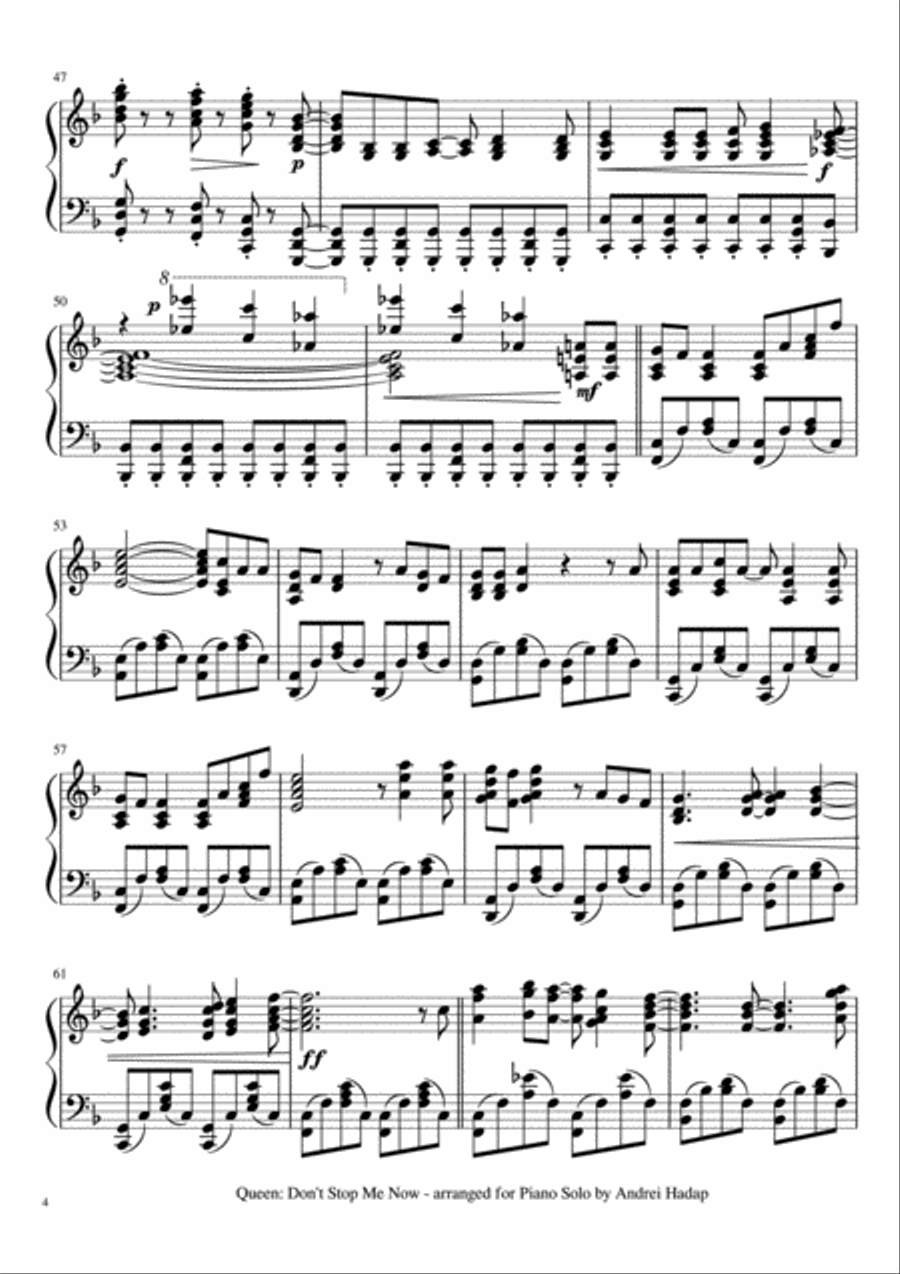 Don't Stop Me Now Voice scores gallery preview page 4