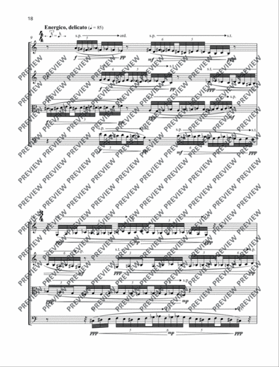 Elogio de la sombra String Quartet scores gallery preview page 19