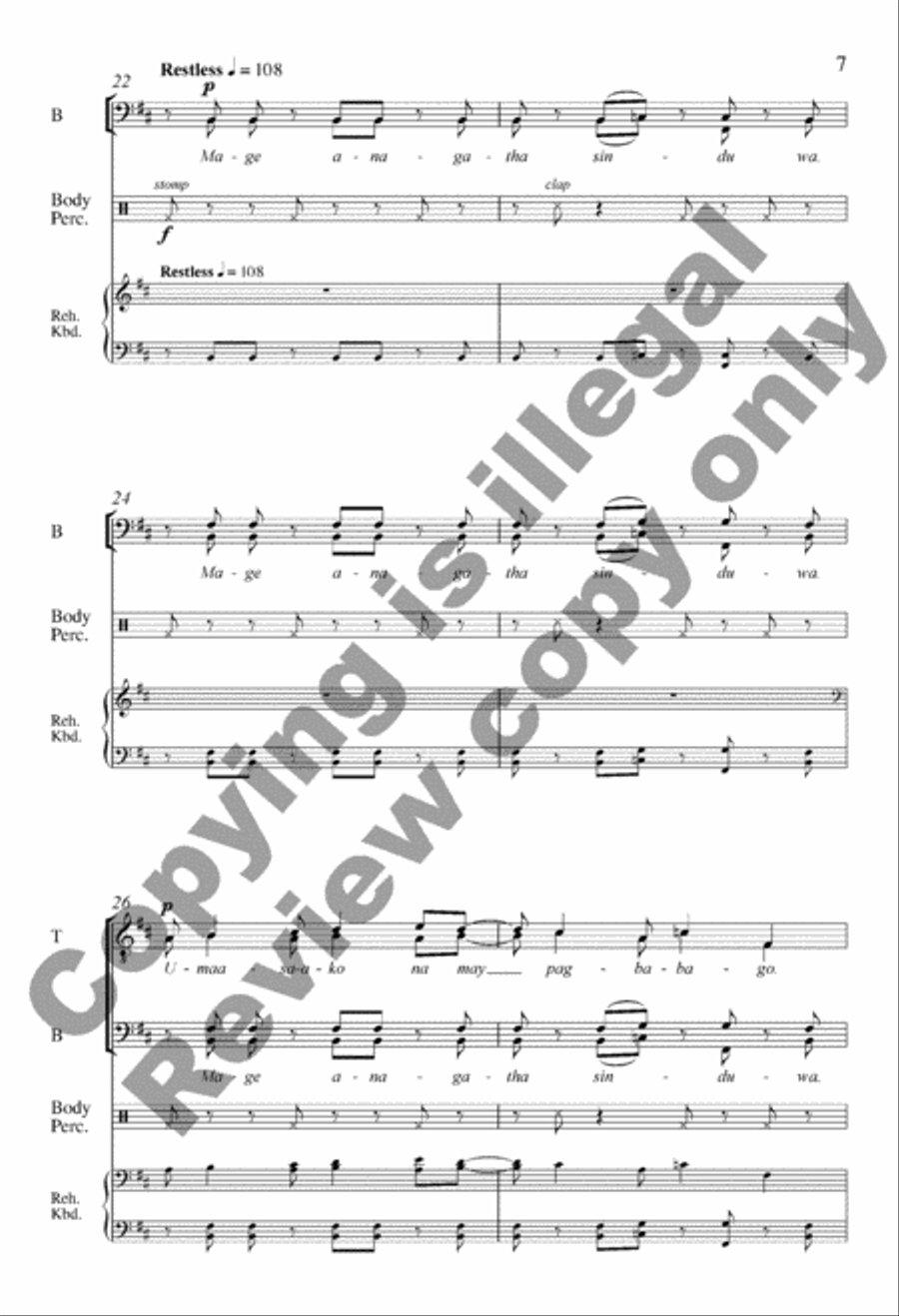 America Will Be! Divisi scores gallery preview page 7