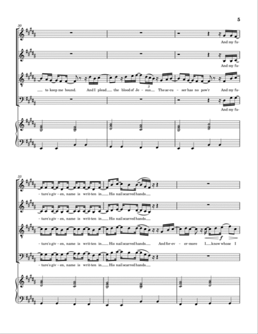 Adoption Song 4-Part scores gallery preview page 6