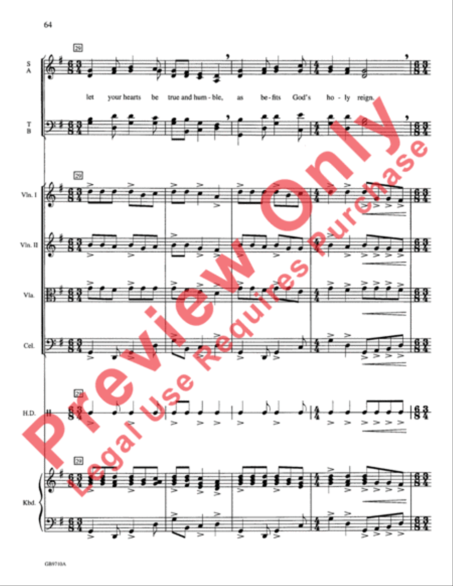 A Festival of Lessons and Carols Choir scores gallery preview page 65
