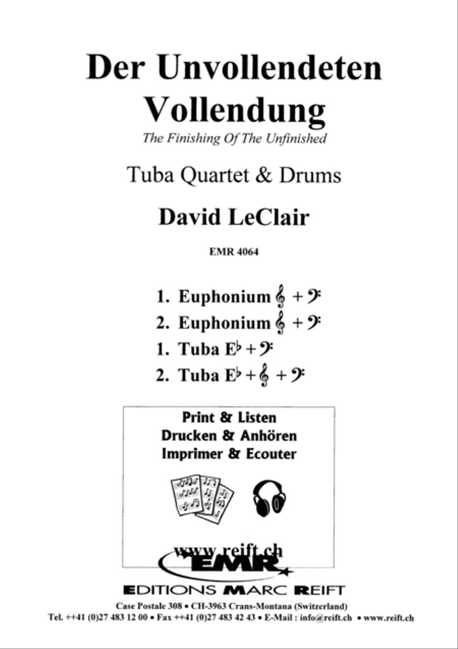 Der Unvollendeten Vollendung Tuba Quartet scores gallery preview page 2