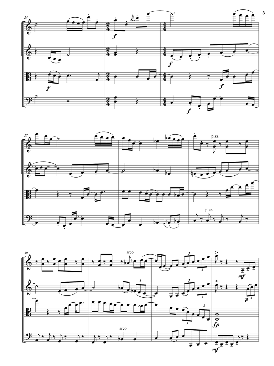 Hello, Goodbye String Quartet scores gallery preview page 3