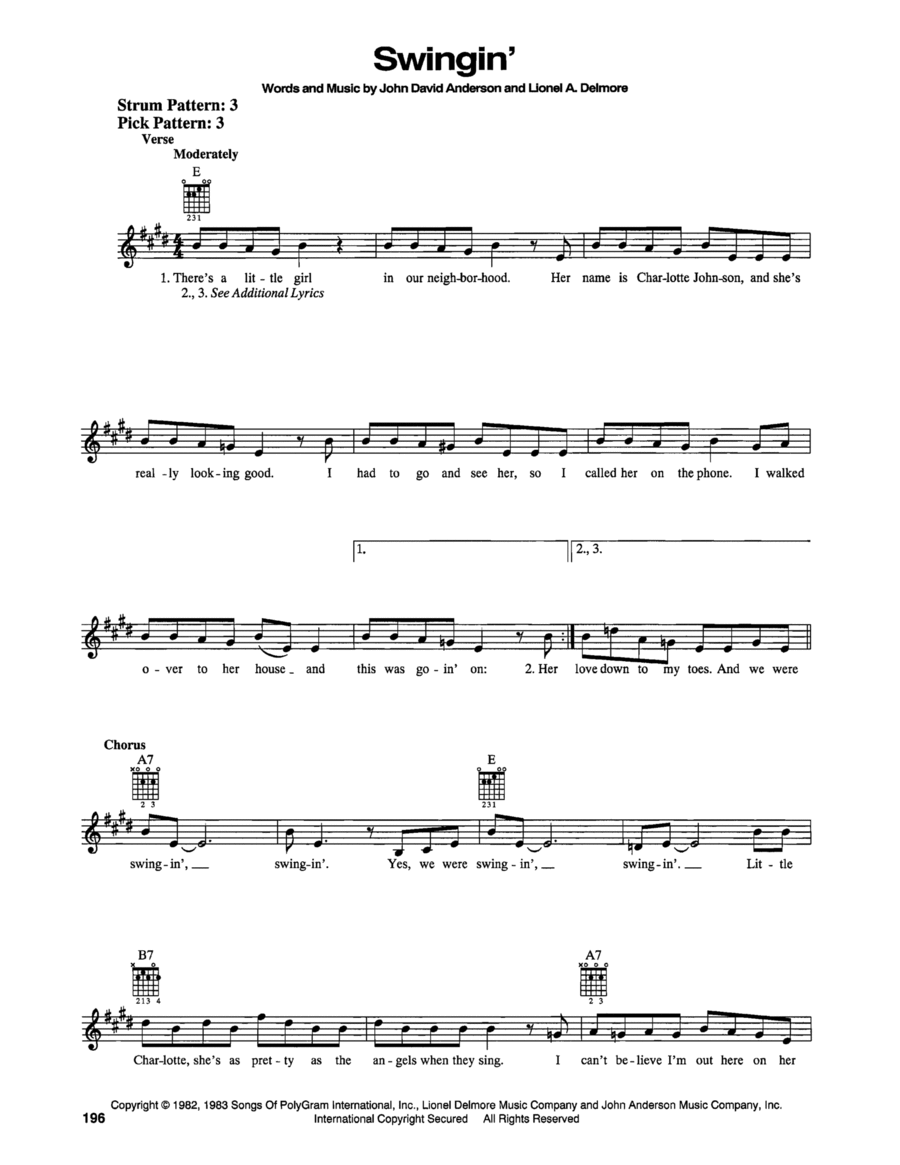 Swingin' Swingin' Acoustic Guitar scores gallery preview page 1