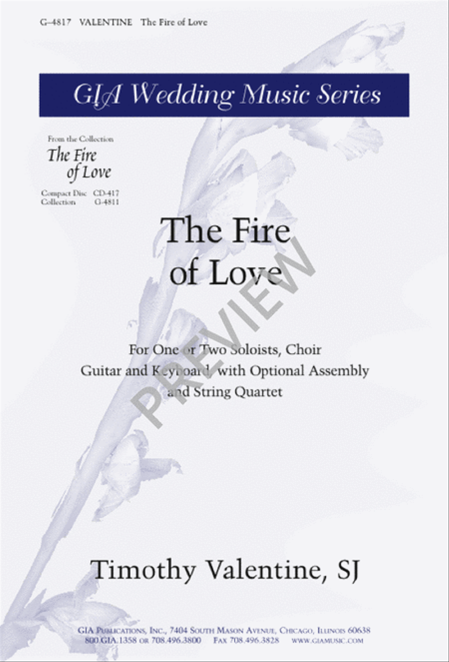 The Fire of Love 4-Part scores gallery preview page 1