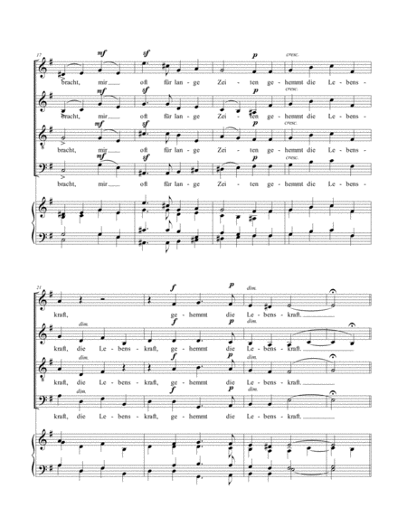 Heinrich Schenker - Voruber, Op. 7, No. 3 for Mixed Choir A Cappella