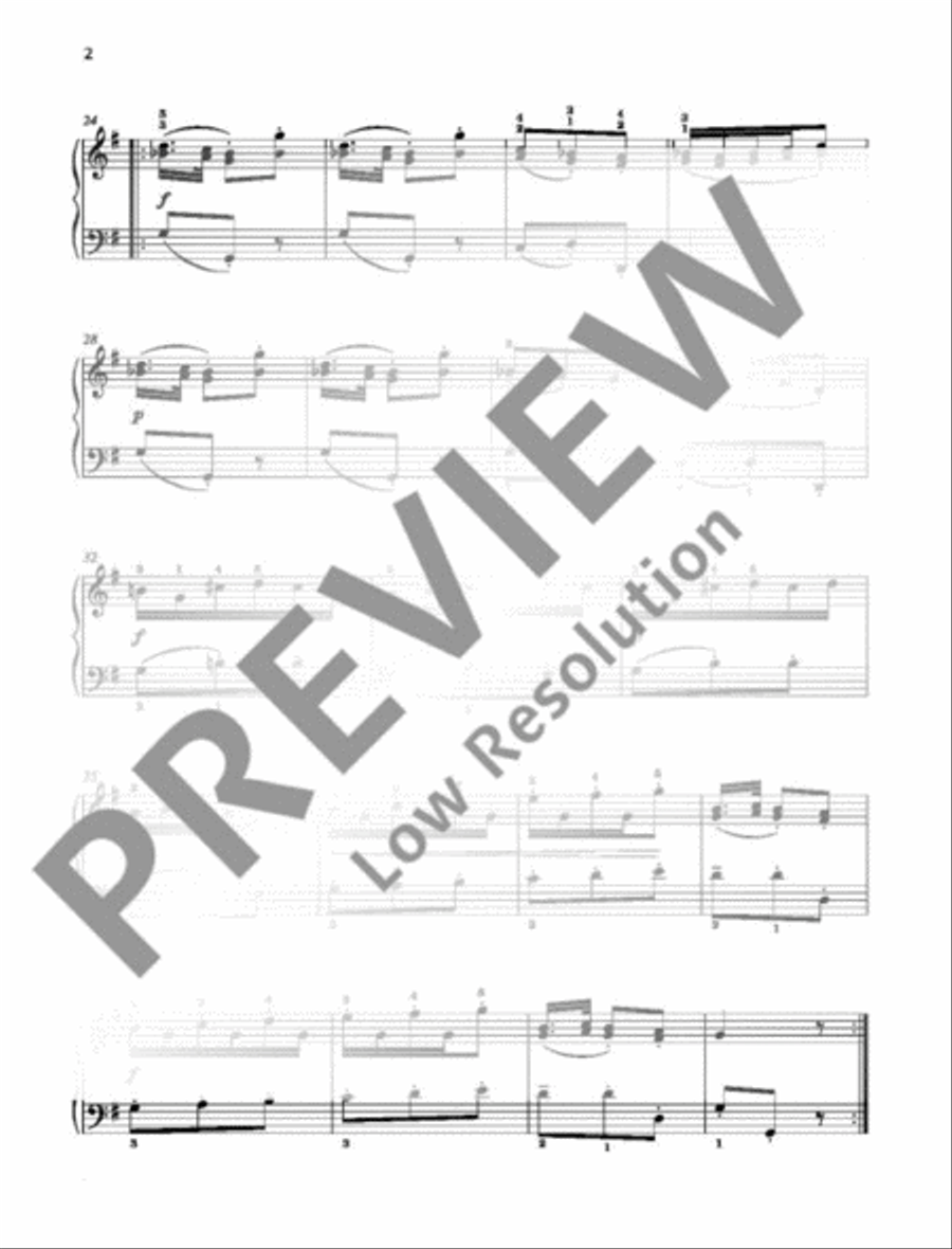 Easy Sonata G major Easy Sonata G major Piano Solo scores gallery preview page 3