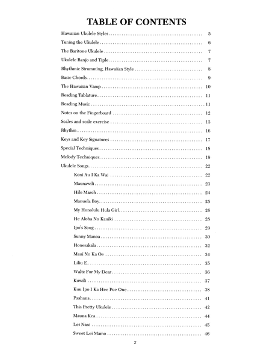 Hawaiian Uke Tunebook Voice scores gallery preview page 3