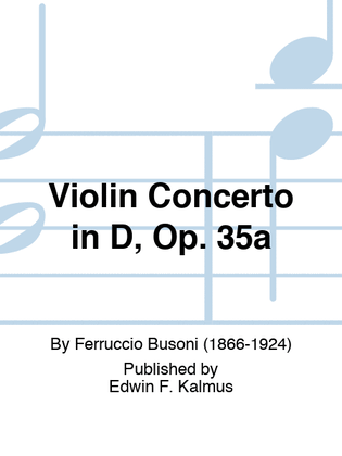 Violin Concerto in D, Op. 35a