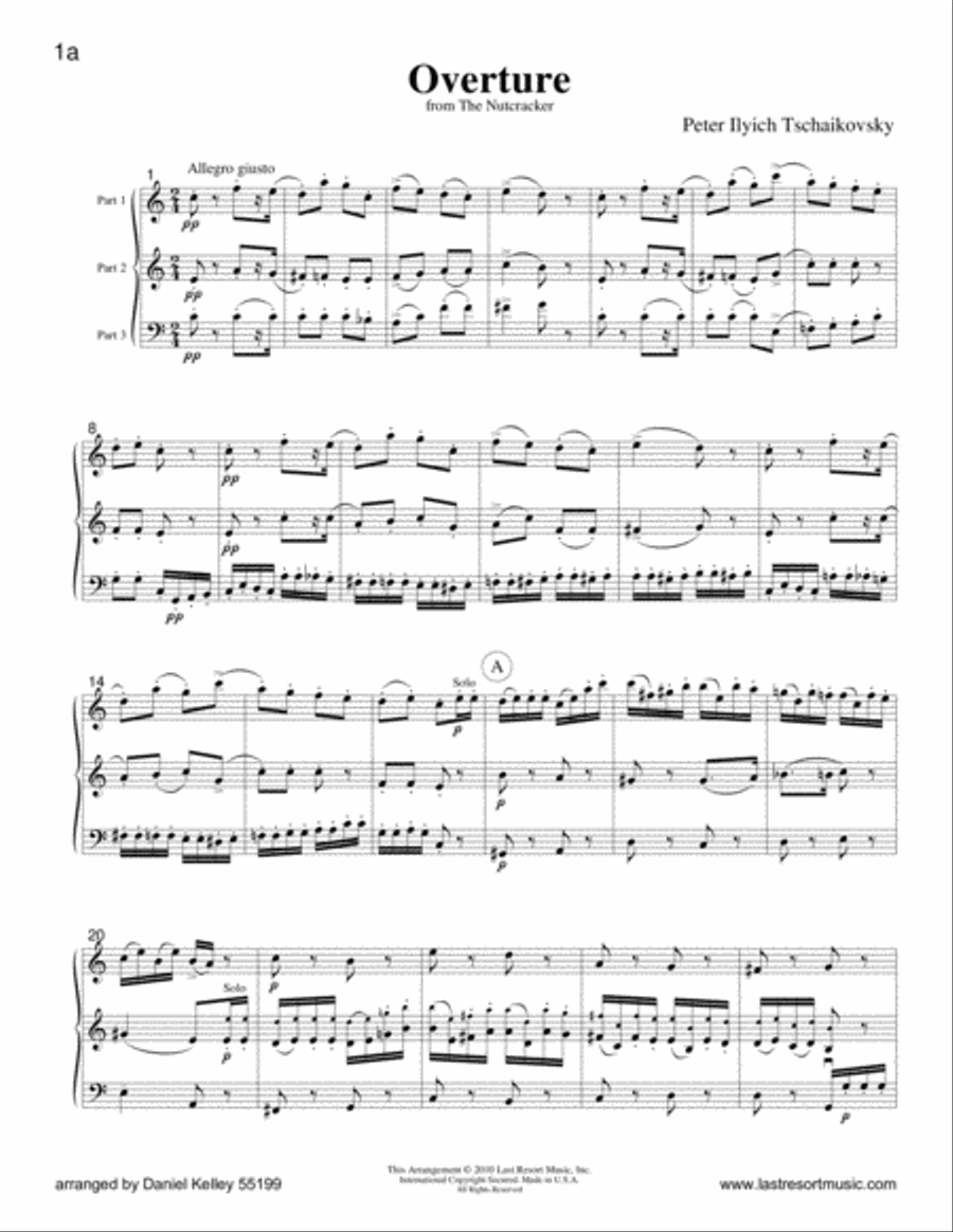 Music for Three, Christmas - Score 55199 Small Ensemble scores gallery preview page 6
