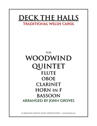 Book cover for Deck The Halls - Woodwind Quintet