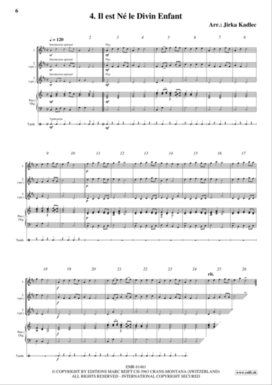 12 Easy Christmas Songs Woodwind Duet scores gallery preview page 6