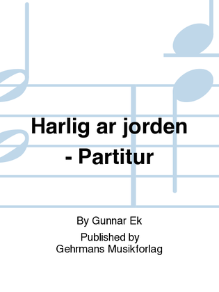 Book cover for Harlig ar jorden - Partitur