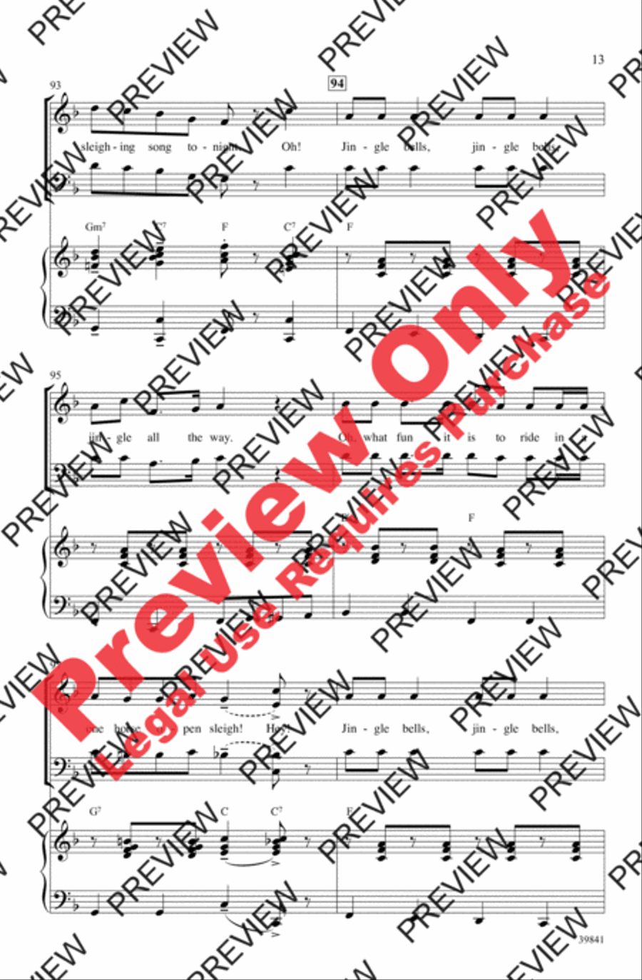 Jolly Jingle Christmas Medley 4-Part scores gallery preview page 13