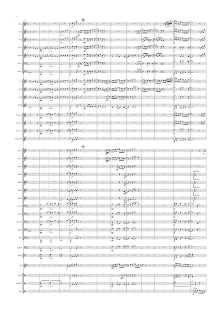 Above the Clouds Concert Band scores gallery preview page 2