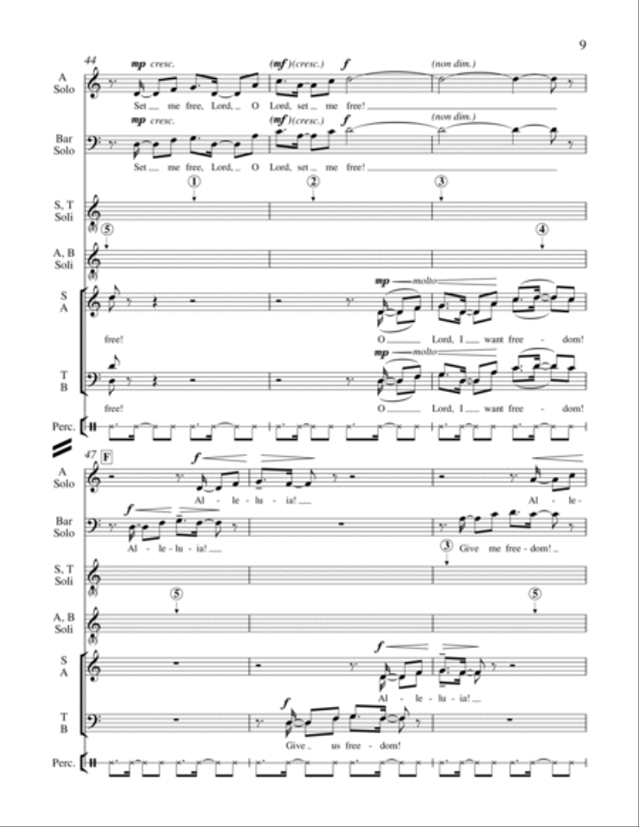 Freedom Song Freedom Song 4-Part scores gallery preview page 18