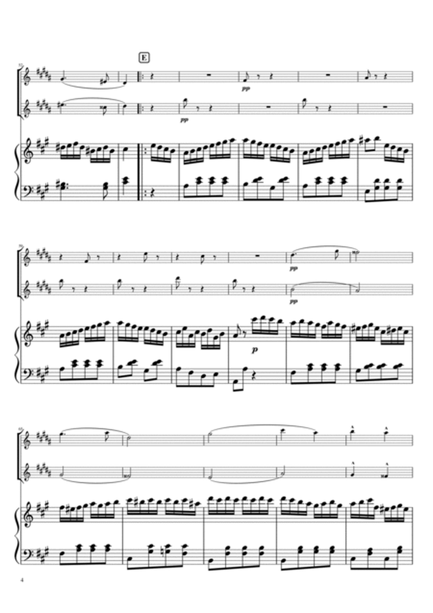 "Turkish March" piano trio/ Soprano Sax & Tenor Sax image number null