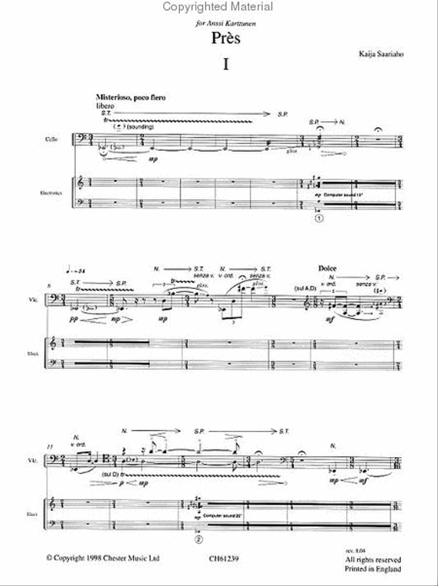 Pres Pres Cello Solo scores gallery preview page 2