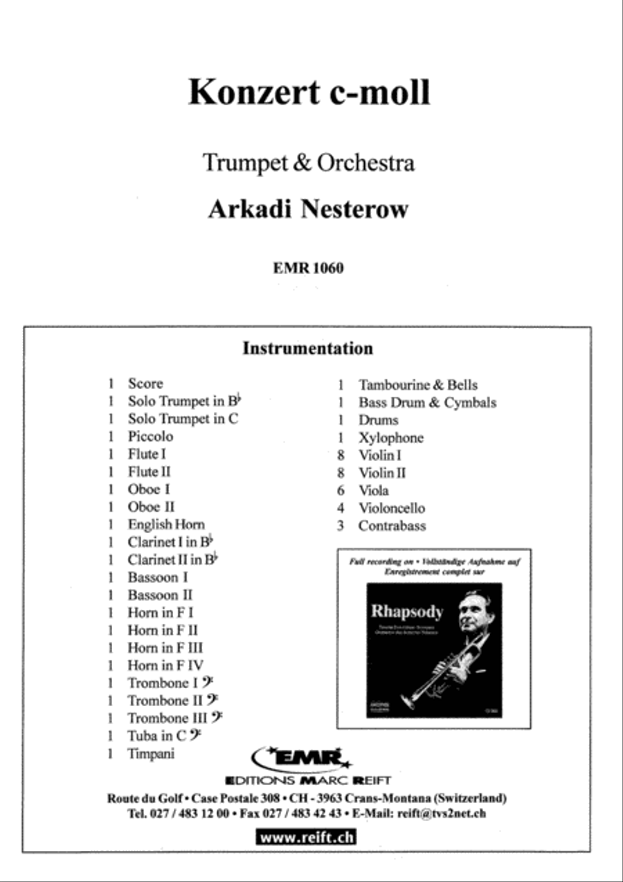 Konzert c-moll, Op. 42 Orchestra scores gallery preview page 2